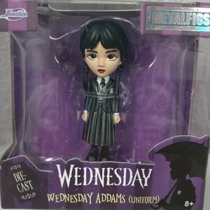 Wednesday Addams Die-Cast Mini Figure Uniform Metalfigs Jada NEW Collectible